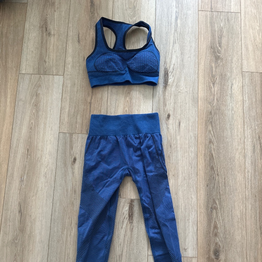 Gym shark Blue Workout Set